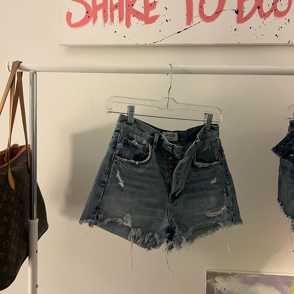 Agolde denim shorts - Picture 1 of 3
